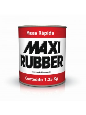 MASSA RÁPIDA CINZA - MAXI RUBBER - 0,9L