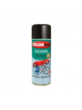 SPRAY USO GERAL PREMIUM PRETO BRILHANTE-COLORGIN -400ML